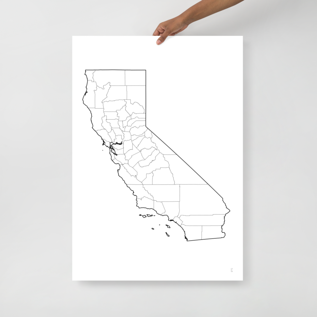 california map county lines